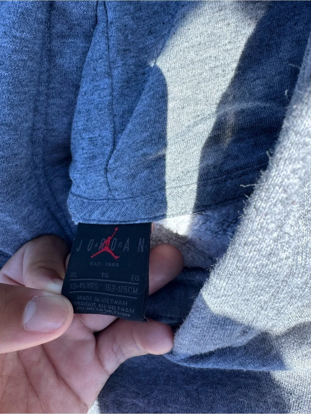 Jordan Men's Gray Heather Pullover Hoodie